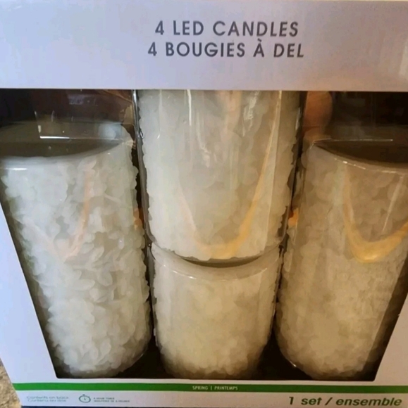 New 4 pc led candle set . $48retail - Picture 2 of 9